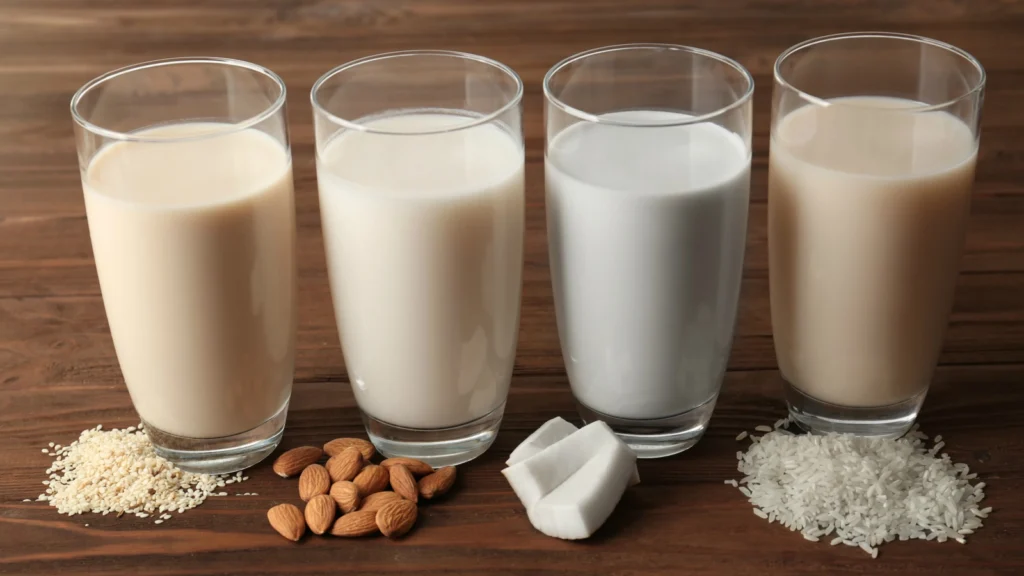 Sữa hạt chứa nhiều đường để tạo vị ngọt
